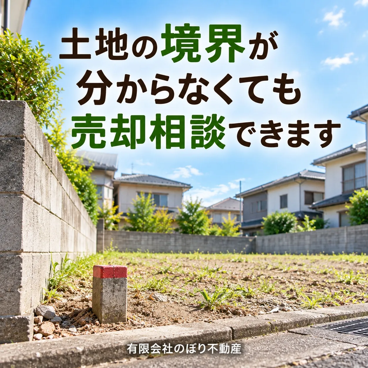 土地の境界が不明でお困りですか？
